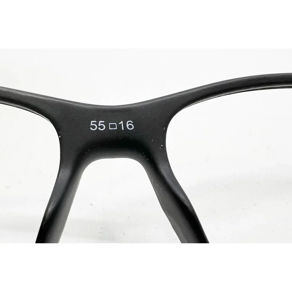 Randolph Neptune Eyeglasses Mens Black Square Frame 55-17-140
